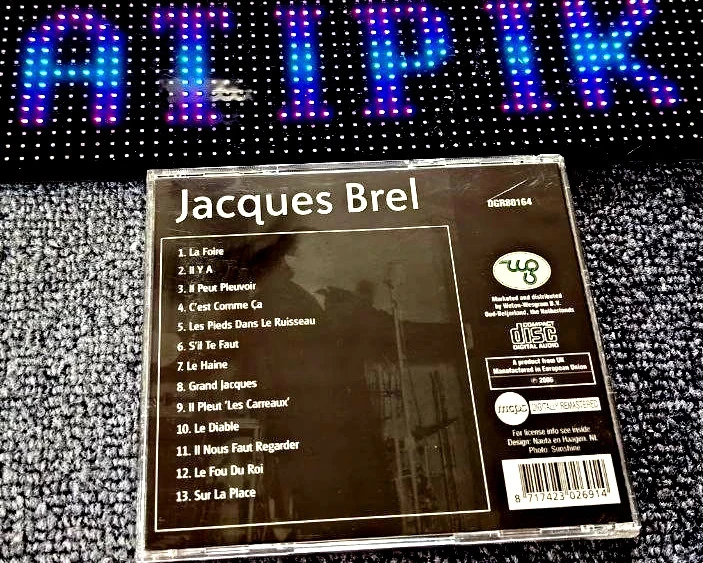 📀 Cd Jacques Brel - Álbum Raro Digitalmente Remasterizado Países Baixos 2006 🥇 – photo 2